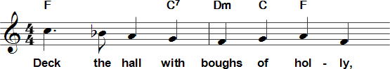 An example of a lead sheet
