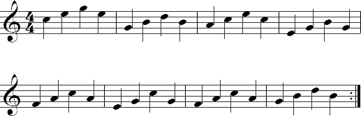 Repeat sign exercise