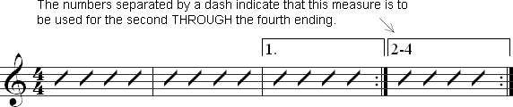 Endings with a dash separating the numbers