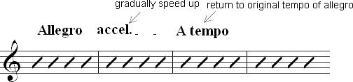 a tempo