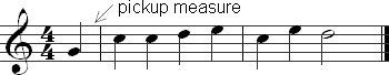 musescore pickup measure