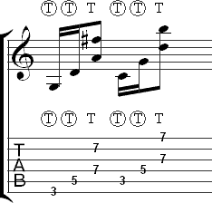 Two hand tapping