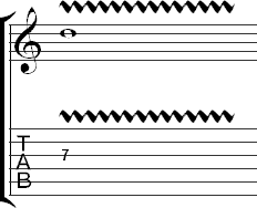 Wide vibrato in tab