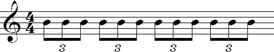 8th note triplet