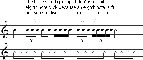 metronome 8th notes