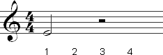 Counting half rests in 4/4