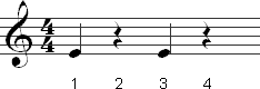 Counting quarter rests in 4/4