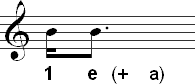 Counting a 16th / dotted 8th rhythm