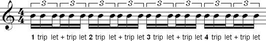 How to count 16th note triplets