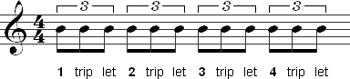 How to count 8th note triplets