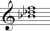 Bb minor chord