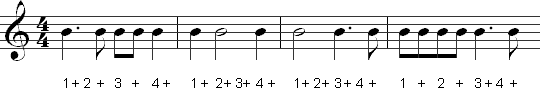 eighth note and eighth rest